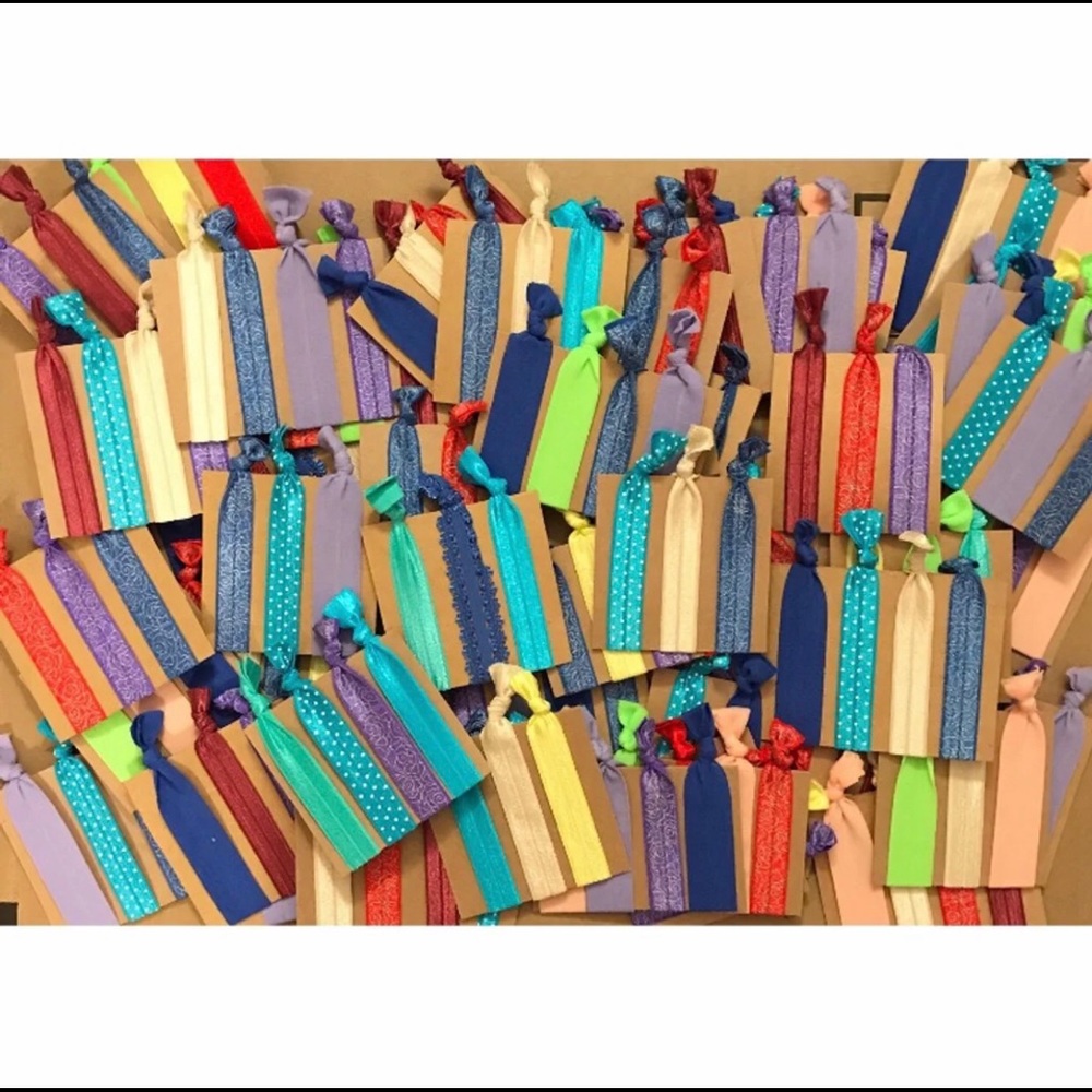 25 Multicolor Elastic Hair Ties